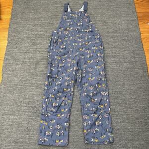 Duluth Trading Overalls Women Large Gardening Bib Gnomes Chickens Double Knee